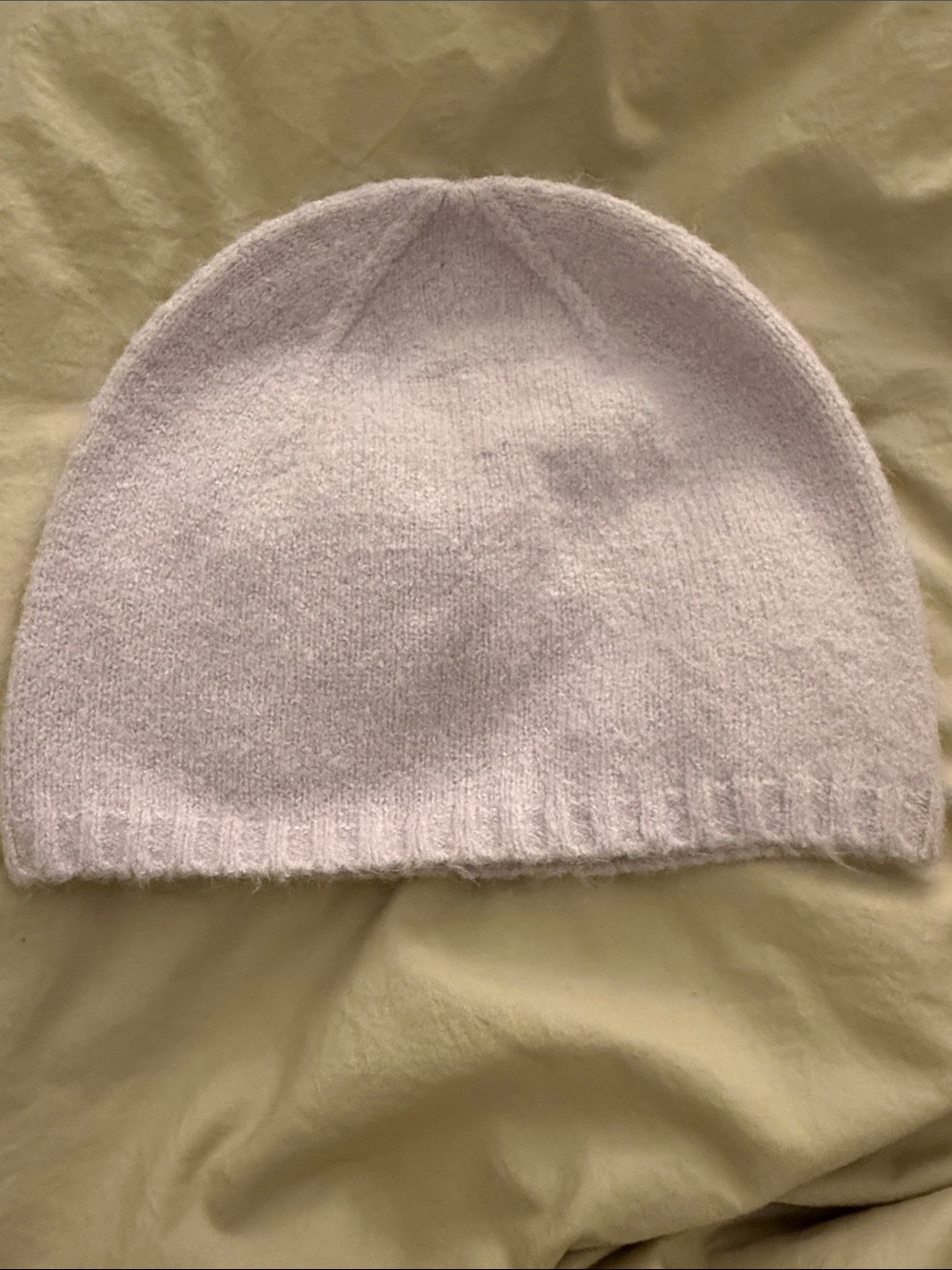 Soft Knit Beanie Hat - Light Lavender